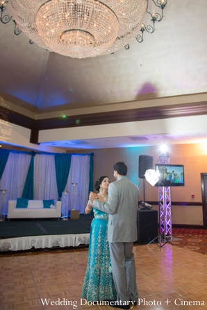 indian wedding bride groom dancing reception