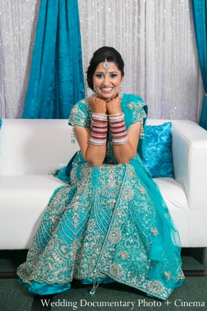 indian wedding bride reception lengha