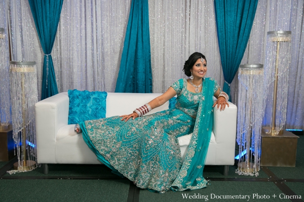 indian wedding bride reception lengha