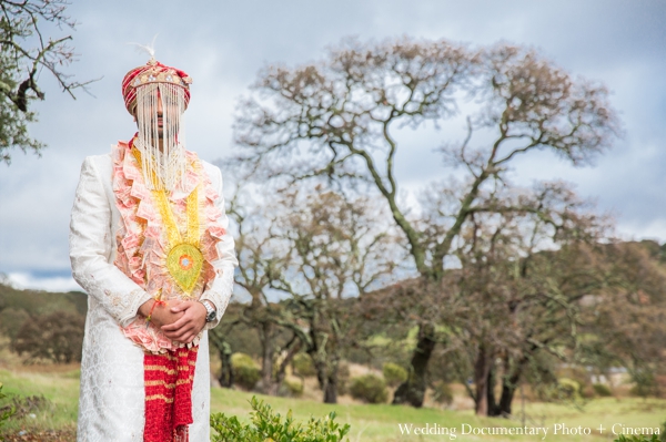 indian wedding groom portrait outdoors