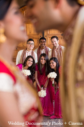 indian wedding bridal party bride groom