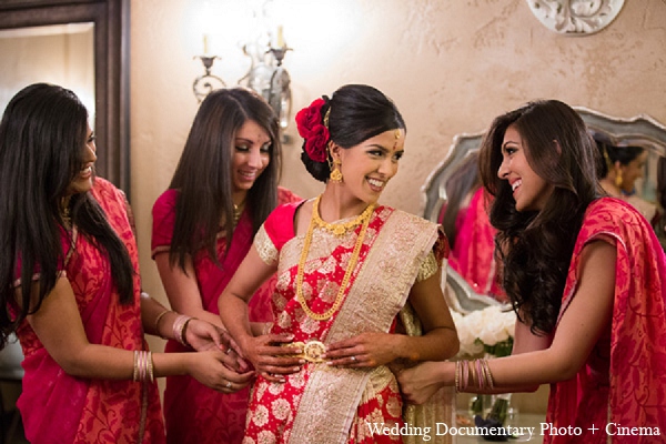 indian wedding bride bridesmaids