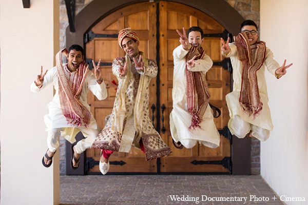 indian wedding groom groomsmen photography