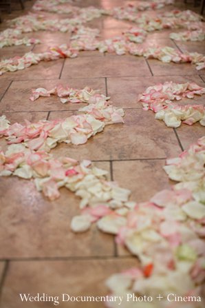 indian wedding floral aisle ceremony