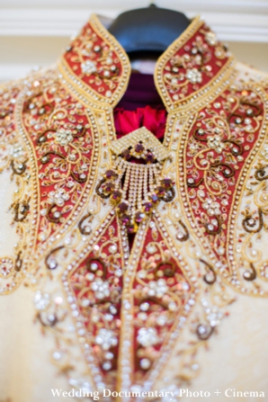 Indian wedding photography of groom's clothing