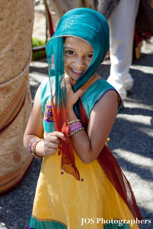 Indian wedding flower girl in indian wedding photography