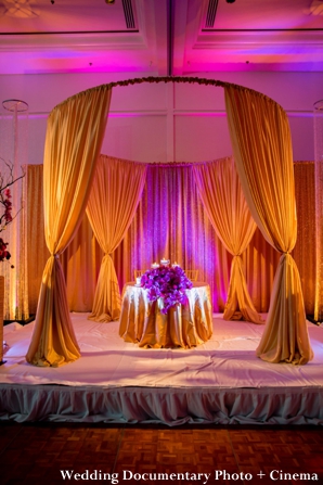 Indian wedding reception sweetheart table