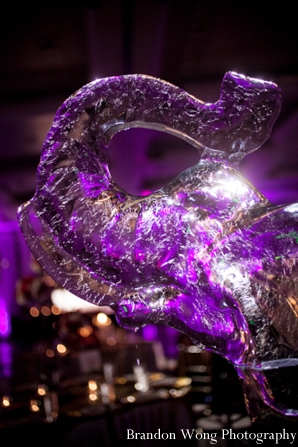 Indian wedding ice sculpture decor ideas.