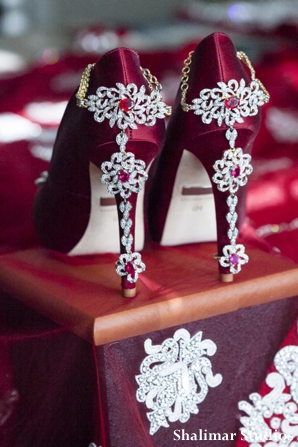 Indian wedding bridal shoes by badgley mischka