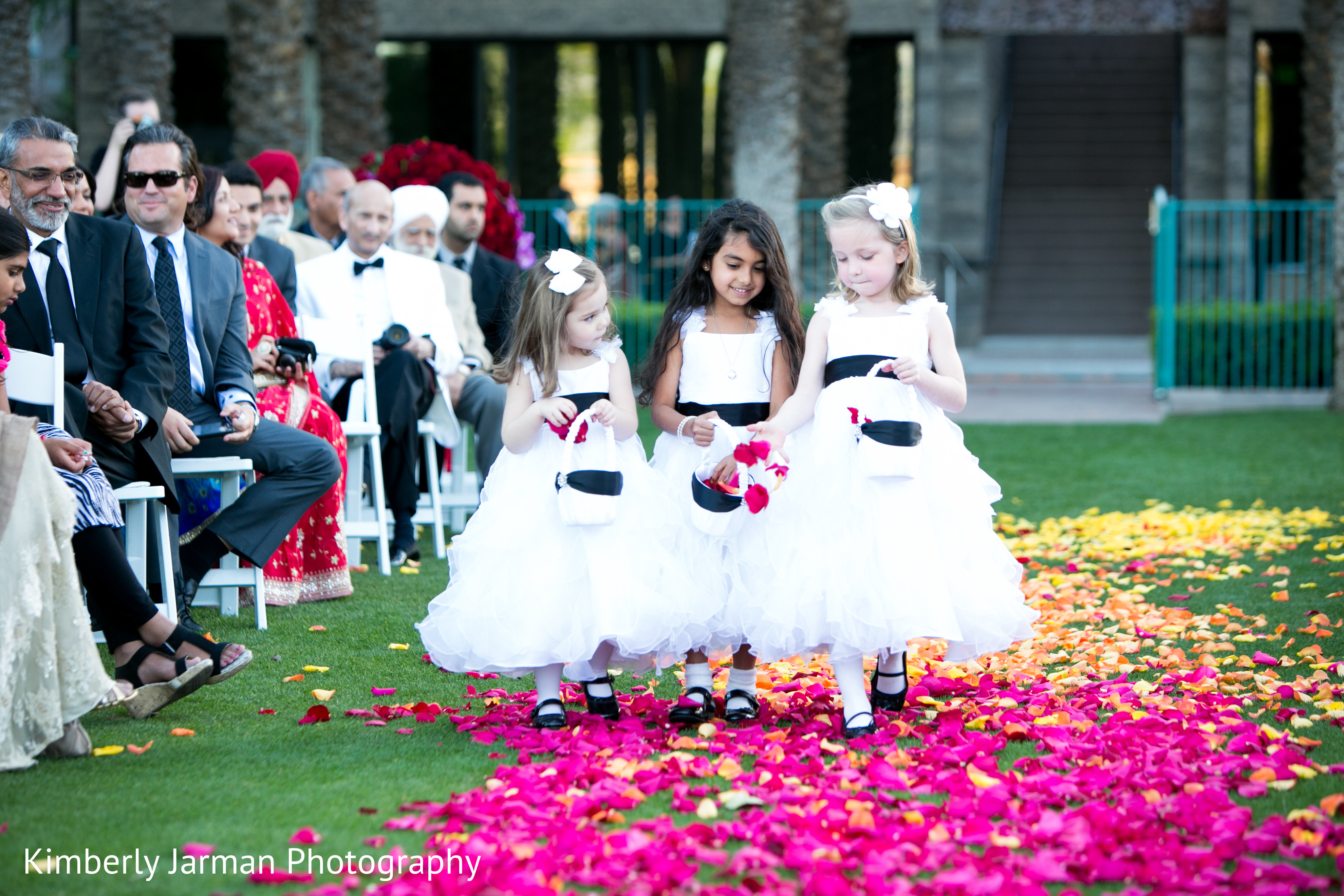 christian wedding flower girl