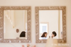 Before her beautiful Pakistani wedding ceremony, this bride gets all dolled up with glamorous hair and makeup.