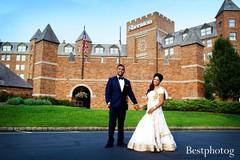 They've tied the knot and now this Indian bride and groom are ready to pose for some beautiful wedding portraits!