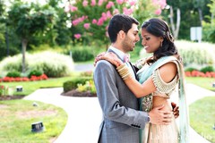 This Indian bride and groom celebrate their wedding with a gorgeous blue-themed reception!