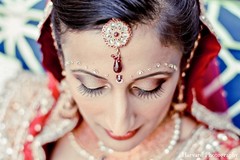 A closer look at Indian bridal makeup.