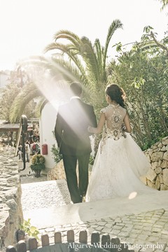 The reception at this remarkable Indian wedding in Portugal is all things gorgeous and lavish!