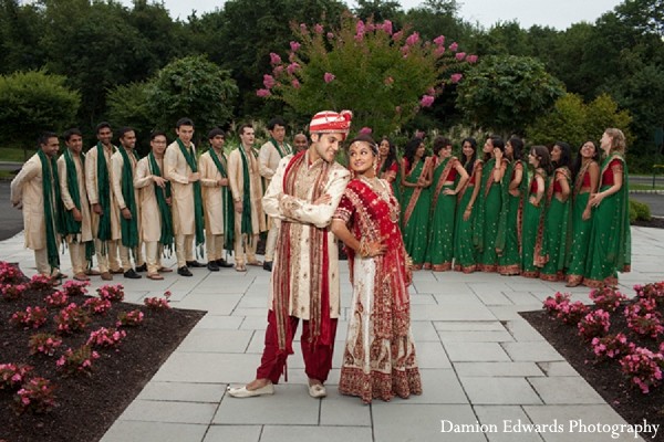 Bridal Party in Somerset, NJ Indian Wedding by Damion Edwards