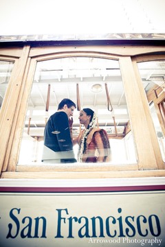 This traditional Indian wedding starts out with a beautiful portrait session with a super sweet bride and groom!