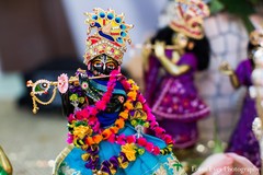 This Indian fusion wedding ceremony features a tropical-style Miami service with lots of bright color!