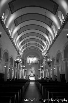 An Indian bride and groom wed in a traditional Catholic ceremony.