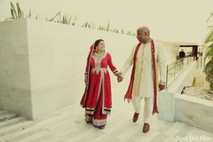 This Indian bride and groom pose for beautiful portraits before their upcoming wedding ceremony!