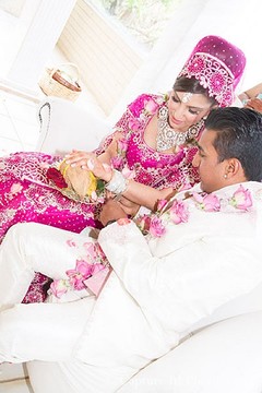 This Indian wedding ceremony features a stunning bride and groom!