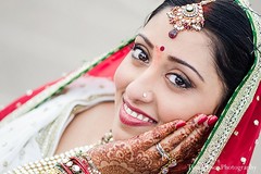 This Indian bride poses for lovely portraits.