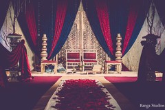 This traditional Hindu ceremony includes beautiful decor.