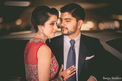 This Indian bride and groom celebrate their wedding day with beautiful portraits.