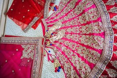 This Indian bride prepares for her wedding day with beautiful bridal fashions.