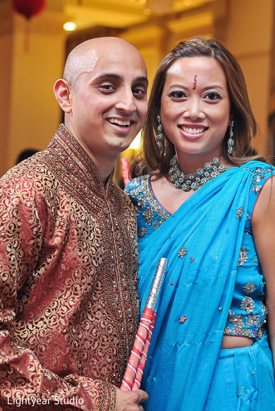 A couple enjoy a night full of fun at their sangeet!