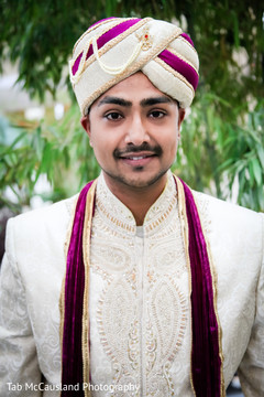 This Indian groom celebrates his wedding day with handsome portraits.