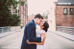 This Indian bride and Polish groom celebrate their wedding with lovely portraits.