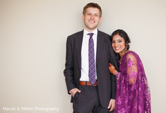 This Indian wedding reception is a fun-filled event with a lovely bride and groom.