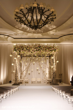 This beautiful Indian wedding features gorgeous floral and decor.