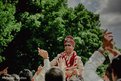 This groom kicks off his Indian wedding with a fabulous baraat.