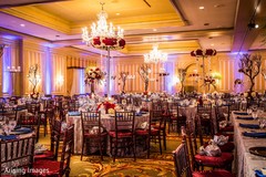 This Indian wedding reception is a gorgeous affair with beautiful decor.