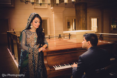 For their walima celebration, this bride and groom pose for lovely portraits.