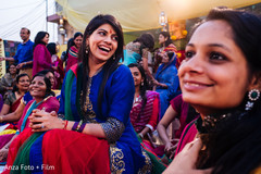 An Indian bride hosts a fun-filled mehndi event in Kolkata.