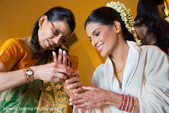 This beautiful Indian bride gets ready for her lovely wedding ceremony.