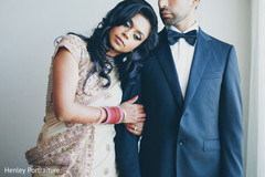 After their wedding ceremony, this Sikh bride and groom pose for beautiful portraits.