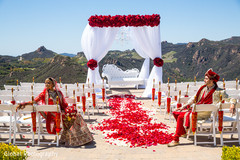 An Indian bride and groom take some lovely wedding portraits!