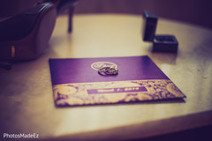 This Indian bride and groom exchange beautiful diamond rings.