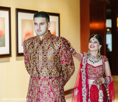 Before their Indian wedding, this bride and groom pose for lovely portraits.