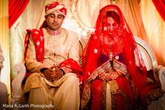 This Pakistani bride and groom tie the knot in a beautiful wedding ceremony.