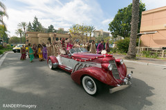 An Indian bride and groom wed in a traditional Hindu ceremony.