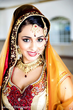 This Indian bride poses for beautiful portraits.