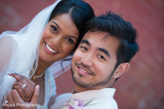 This Indian bride and her groom pose for lovely portraits after their Catholic ceremony.