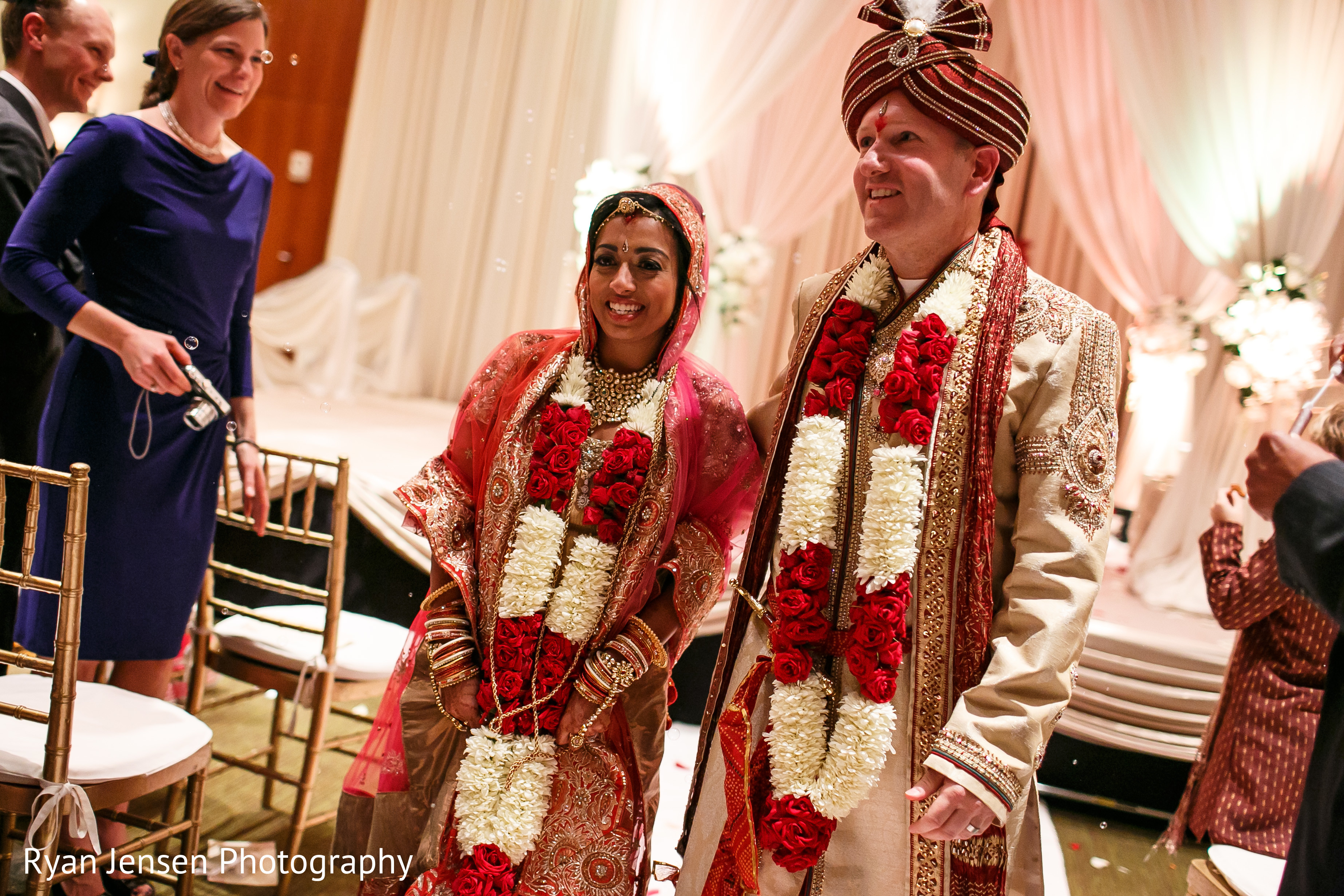 Ceremony in Jersey City, NJ Indian Fusion Wedding by Ryan Jensen