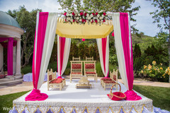 An Indian bride and groom wed in two darling outdoor ceremonies!