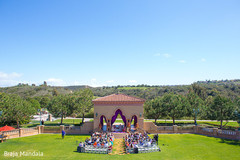 This outdoor fusion Indian wedding is simply breathtaking!